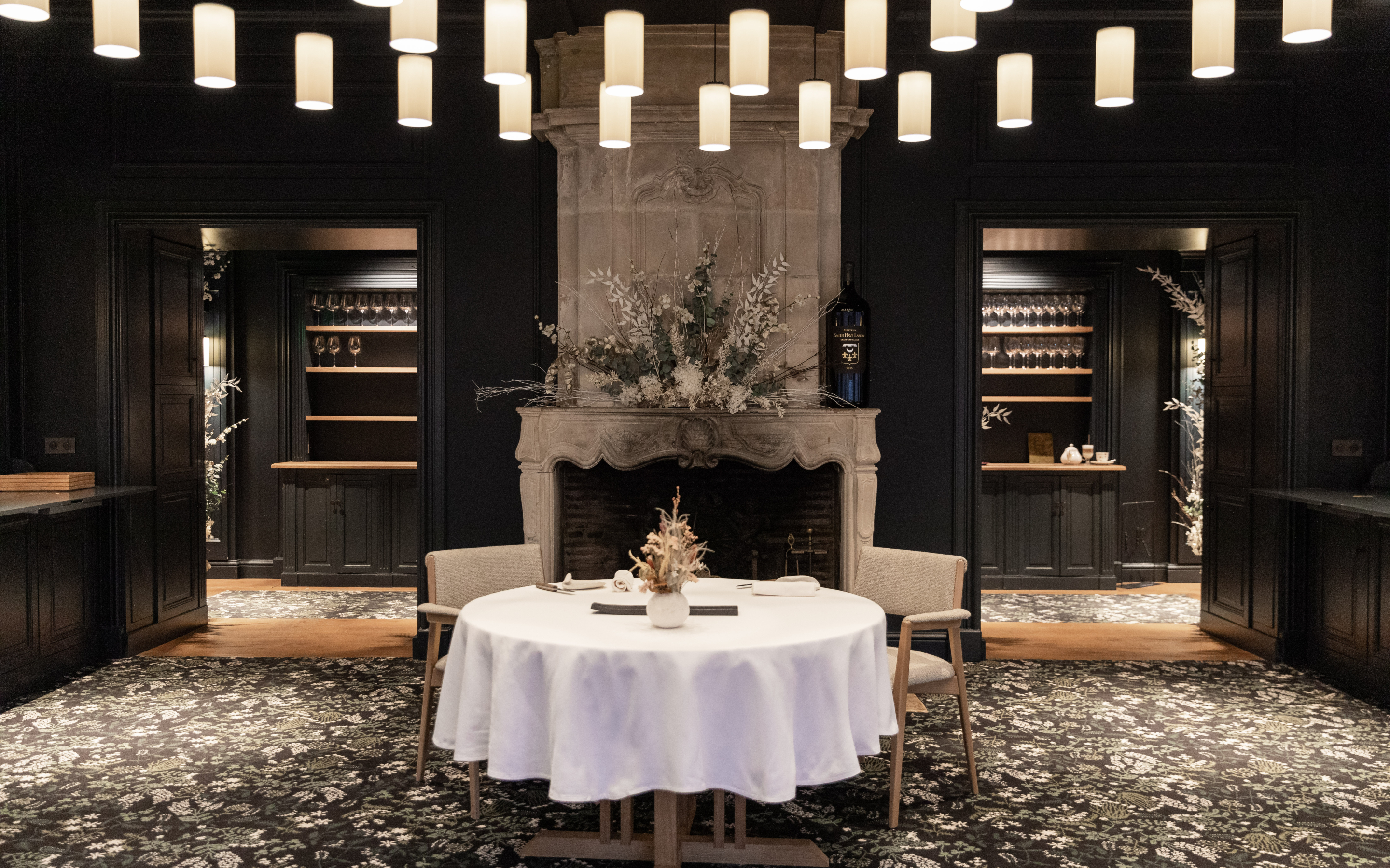 Salle du restaurant La Grand'Vigne aux Sources de Caudalie à Martillac.