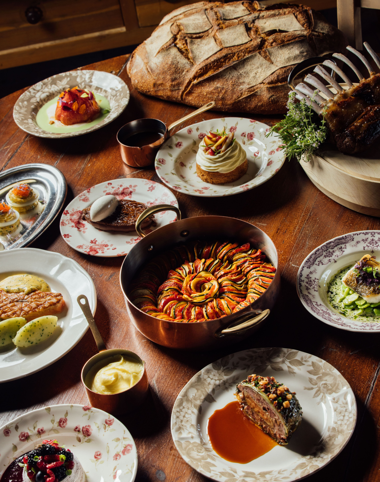 Assortiment plats - La Table du Lavoir