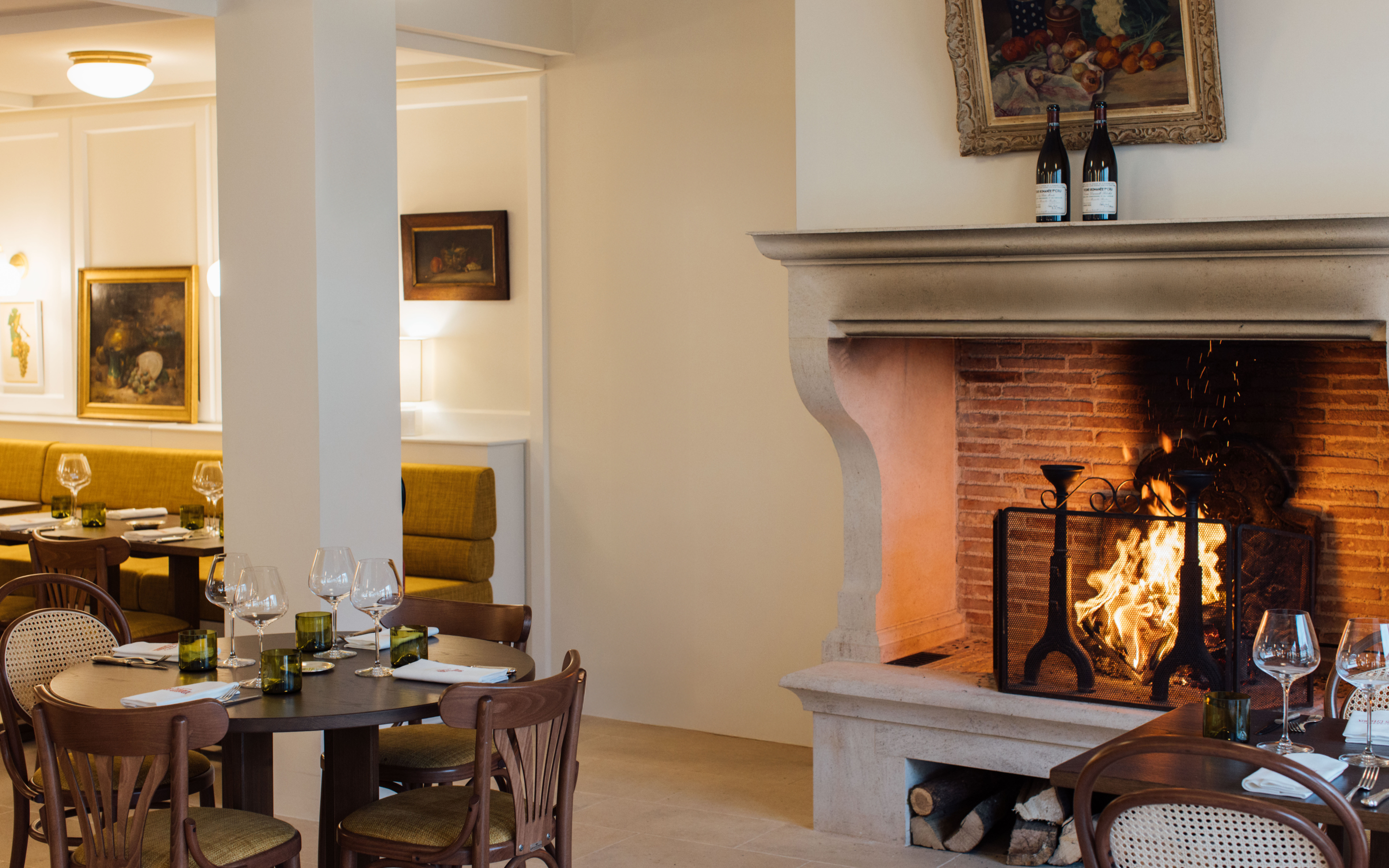 cheminée L'Auberge des Cîteaux