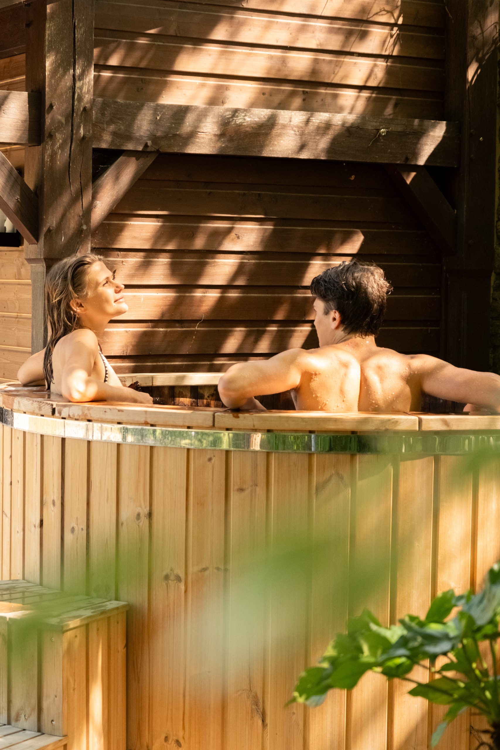 Bain barrique amoureux Les Sources de Vougeot