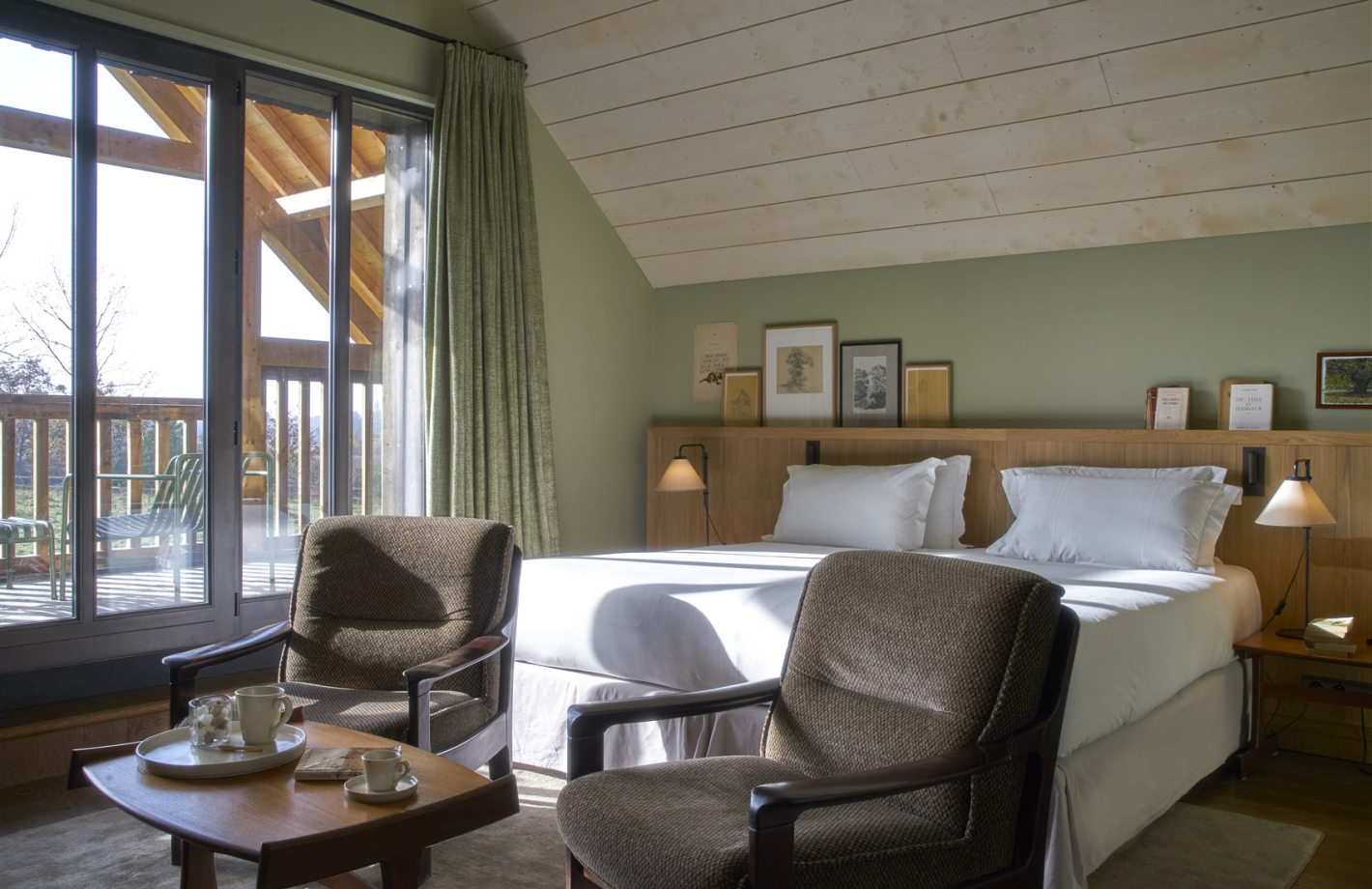 Chambre terrasse Les Sources de Cheverny