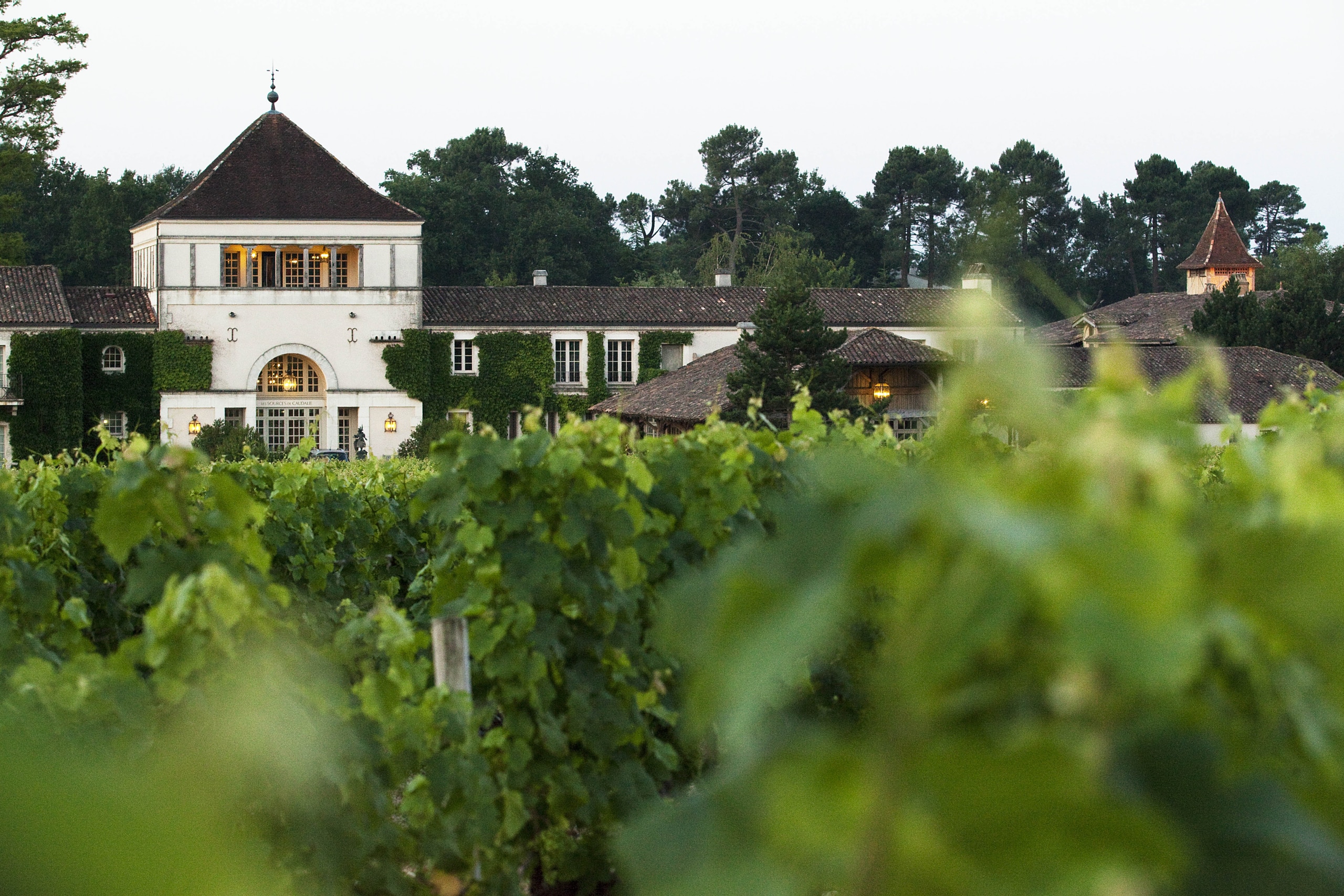 Bastide des Sources de Caudalie entourée de vignes